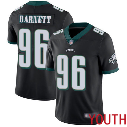 Youth Philadelphia Eagles 96 Derek Barnett Black Alternate Vapor Untouchable NFL Jersey Limited Player Football